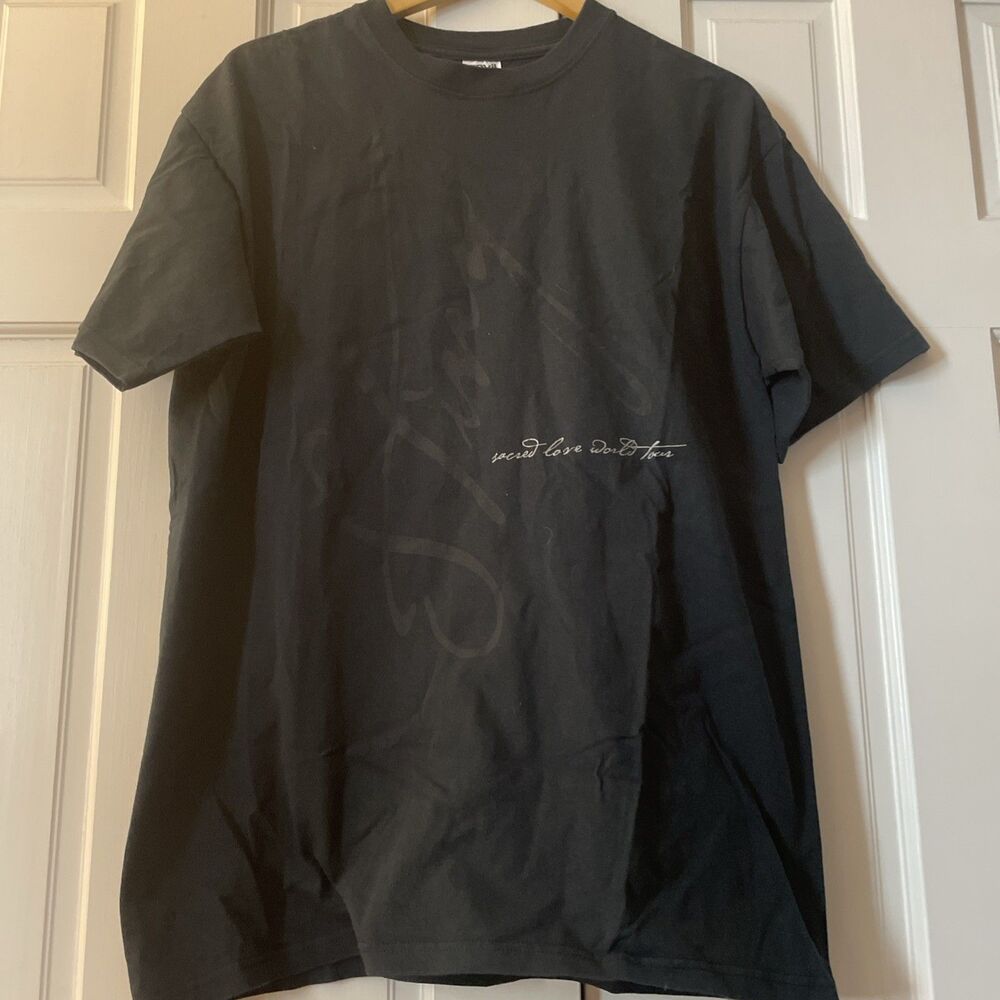 Vintage‎ 2004 Sting "Sacred Love" World Tour T-Shirt Size L Anvil Tag Black
